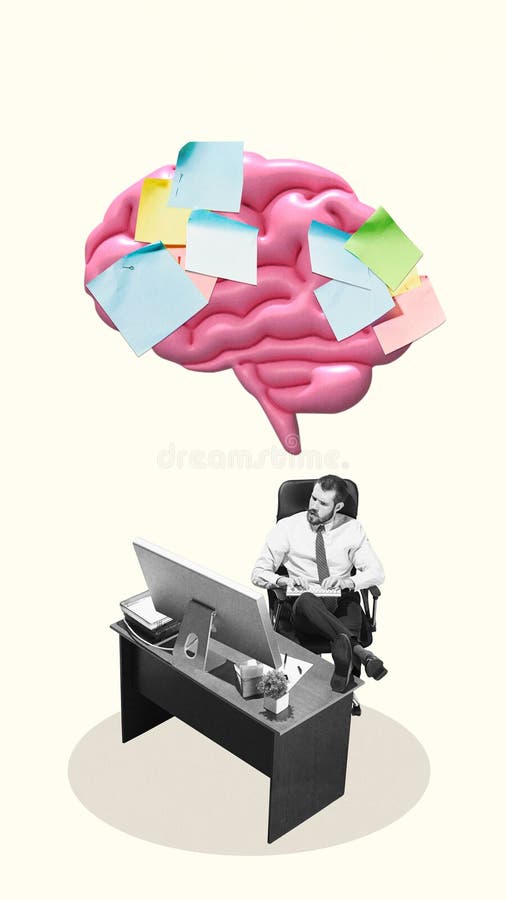 Multitasking Brain Illustration